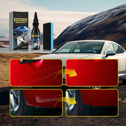 🚗50% OFF NOW! Effective Car Scratch Remover with Sponge – Paint Restorer Polish Wax, Easy to Use Auto Scratch Repair Kit for Minor Scuffs, Swirl Marks & Paint Gloss Renewal