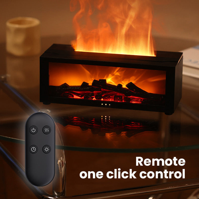 🔥 50% OFF – LAST DAY! 💦 Humidifier with fireplace effect – 7 LED colors and remote control, soothing atmosphere for home/office 🌙📦