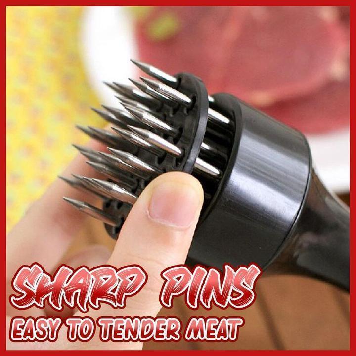 ⏳Time-Limited Special⏰Stainless Steel Meat Tenderizer Needle – 21 Blades, Fast Marinade, Easy Clean 🔪