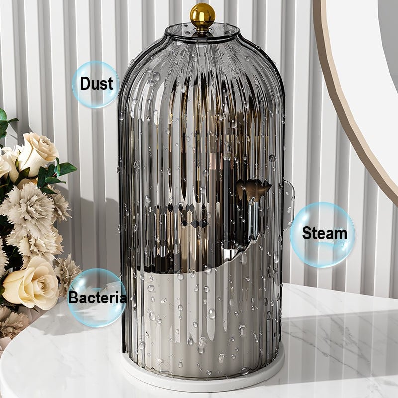 🌸 Sliding Lid Toothbrush Organiser – Wall-Mounted, Dustproof & Perfect for Compact British Bathrooms & En-Suites 🏠✨