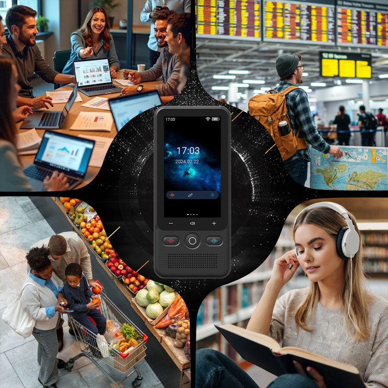 🗣️50K+ SOLD!🌐Multifunctional Portable Translator – Real-Time 2-Way Voice Translation, Offline Mode & 100+ Languages Supported📱