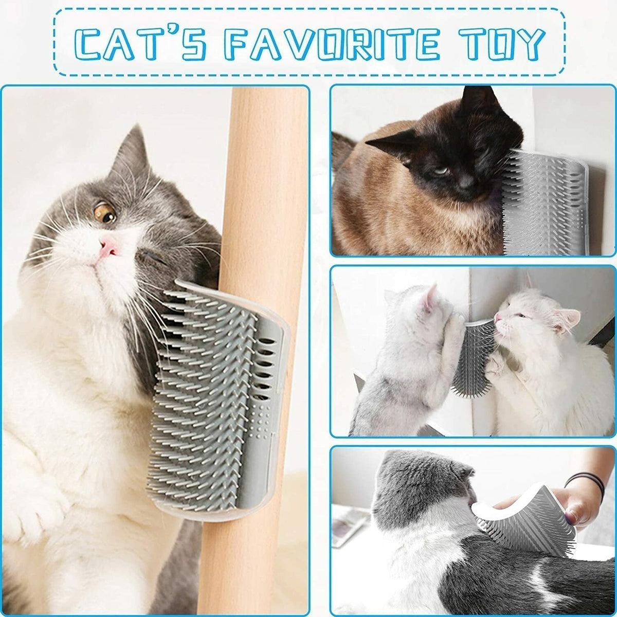 Cat Self Groomer Cats Wall Corner Massage Cat Comb Brush Rubs The Face With A Tickling Comb Pet Grooming Supply