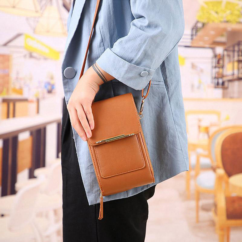 👜 📱 Women's Touch Screen Messenger Bag – Smart Phone Charging, Anti-Theft & Water-Resistant ✨