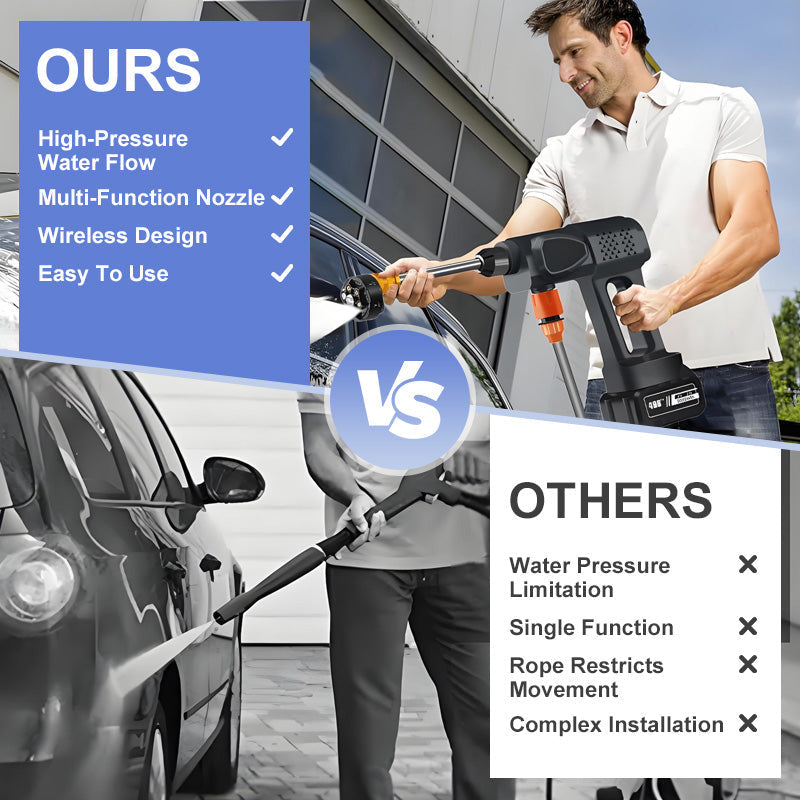 ❄️Summerfresh 50% OFF!💦Wireless Portable Car Washer – 30 BAR of Powerful Cleaning Anywhere!