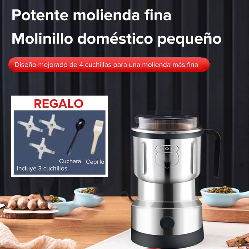 🌶️⚡ 50% Off! Multifunctional Electric Grinder—for spices, coffee, herbs, and nuts—stainless steel blades, one-touch grinding ✨