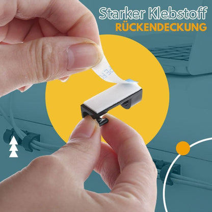 🎃Buy 1 Get 1 Free!🔌Self-Adhesive Cable Organiser Clips – 16/20-Piece No-Drill Set