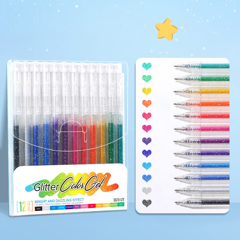 🔥LAST DAY SALE ONLY $9.99!!✨50K+ SOLD!🎁Glitter Gel Pen Set