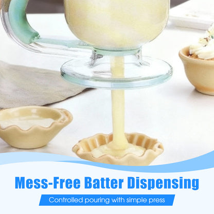 🥧Pancake Batter Dispenser with Stirrer & Measuring Marks