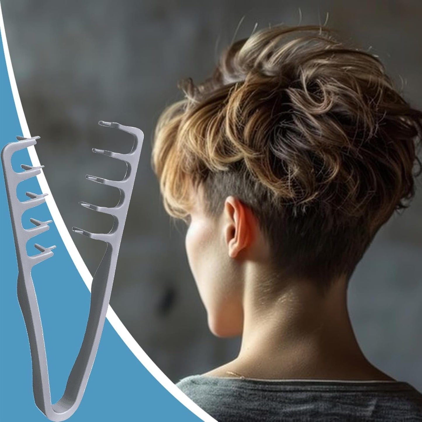 Wide-tooth volumizing comb – Professional styling comb for men and wome