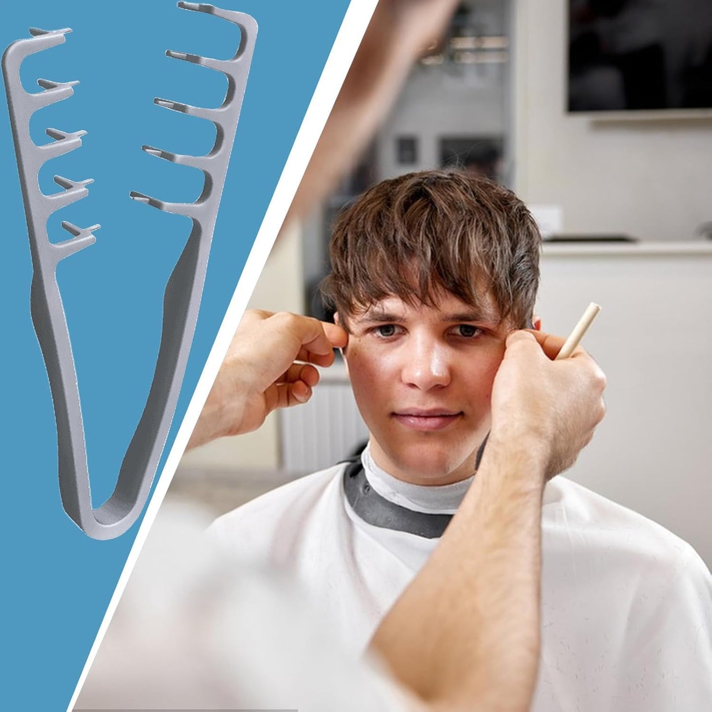 Wide-tooth volumizing comb – Professional styling comb for men and wome
