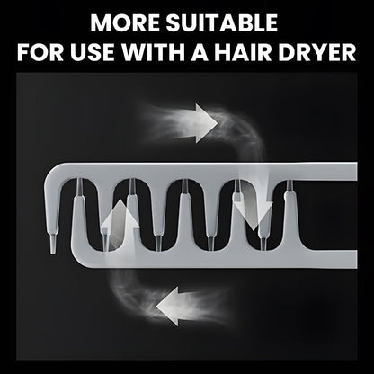 Wide-tooth volumizing comb – Professional styling comb for men and wome