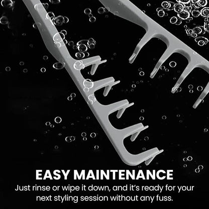 Wide-tooth volumizing comb – Professional styling comb for men and wome