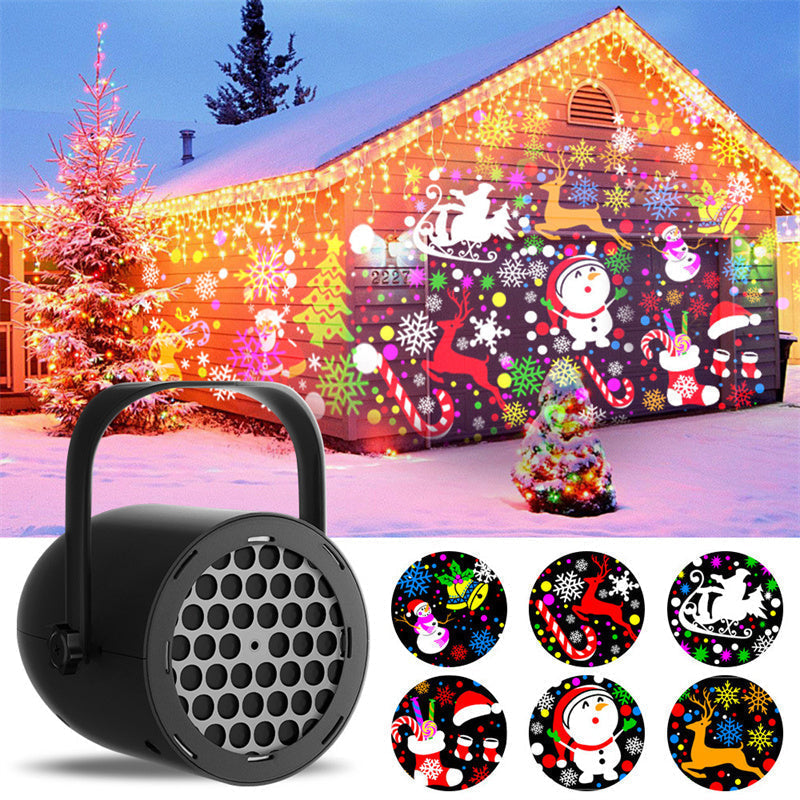 📢📢50 % OFF !!🎅【🎁Best Christmas Gift🎁】🎄16-Pattern USB Christmas Projector Light