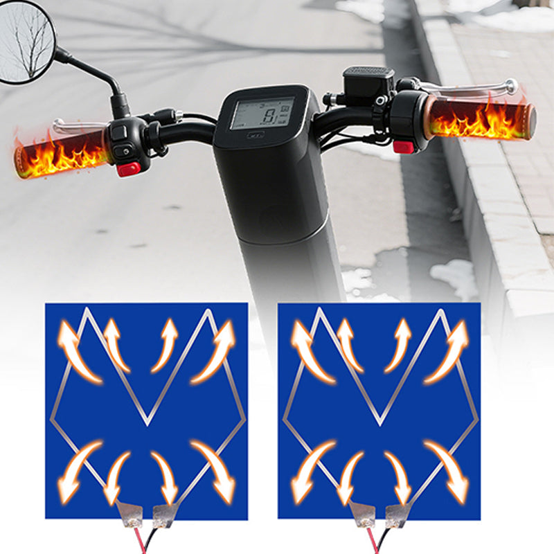 🏍️ 50% OFF NOW ! ❄️ Heated Handlebar Grips for Cycling – Three-Level Temperature Control, Anti-Slip Design & Easy Installation ⚡