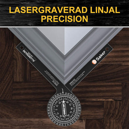 📐 Perfect Mitre Joints Every Time – 7" Aluminium Angle Finder for Mitre Saws. No More Guesswork. UK Stock