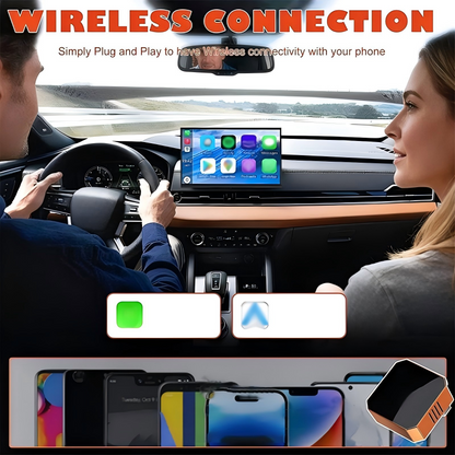 Smart Auto-Upgrade: Wireless Adapter for Seamless CarPlay & Android Auto – Plug & Drive! 📲✨🚀