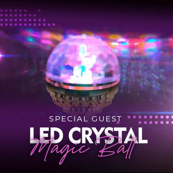 🌈✨ Colorful Rotating Party Light – Auto-Spinning Disco Light