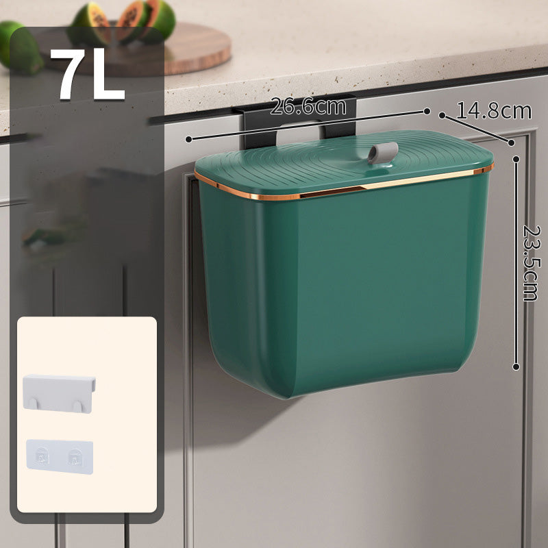 🏠 Hanging Kitchen Bin with Lid – A space-saving essential for compact British kitchens. Locks away food scraps & cooking odours, and clips neatly onto cabinet doors, worktops or walls. Perfect for tea bags, vegetable peelings & daily waste 🍃
