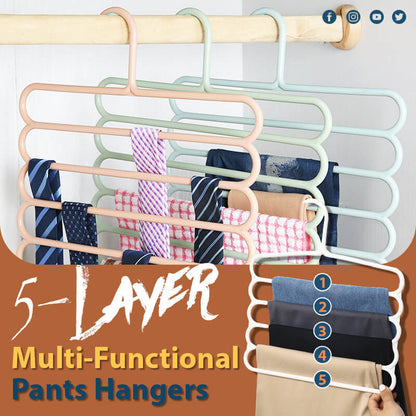 🔥Multi-Functional 5-Layer Pants Hangers