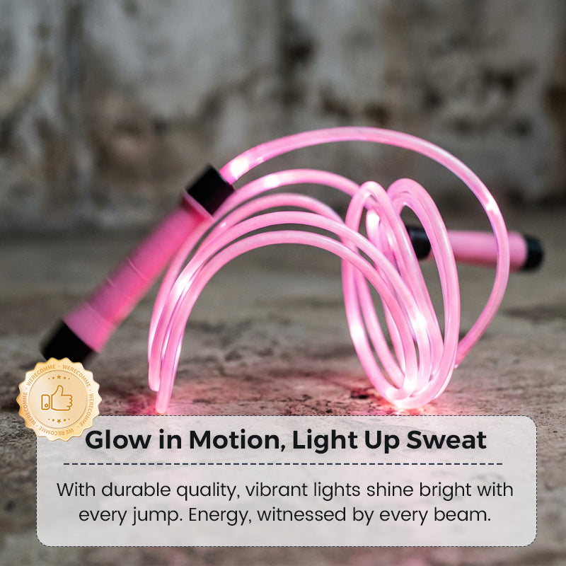 ✨50% OFF NOW! LED Light-Up Jump Rope for Kids – Lightweight Luminous Skipping Rope, Color Flashing Jump Rope for Kids Exercise, Outdoor Play & Fitness Game