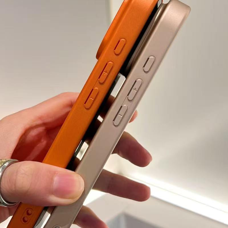 Premium Leather-Textured Shockproof Phone Case