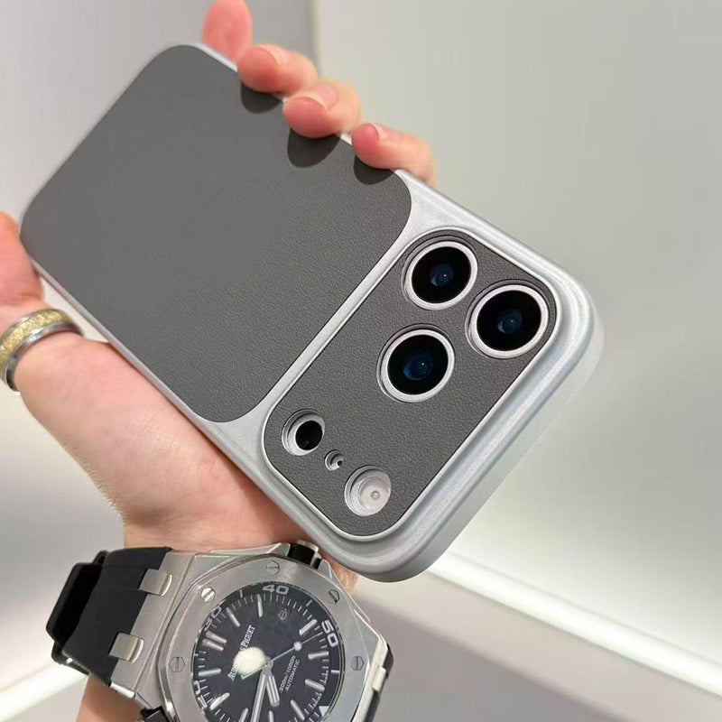 Premium Leather-Textured Shockproof Phone Case