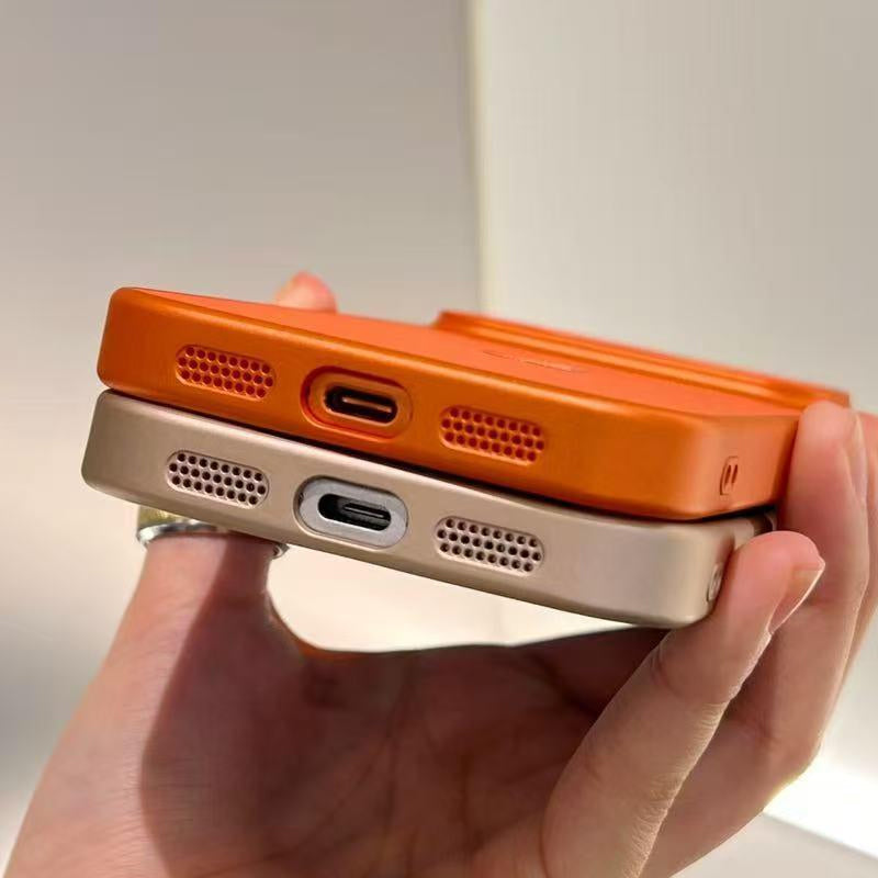 Premium Leather-Textured Shockproof Phone Case