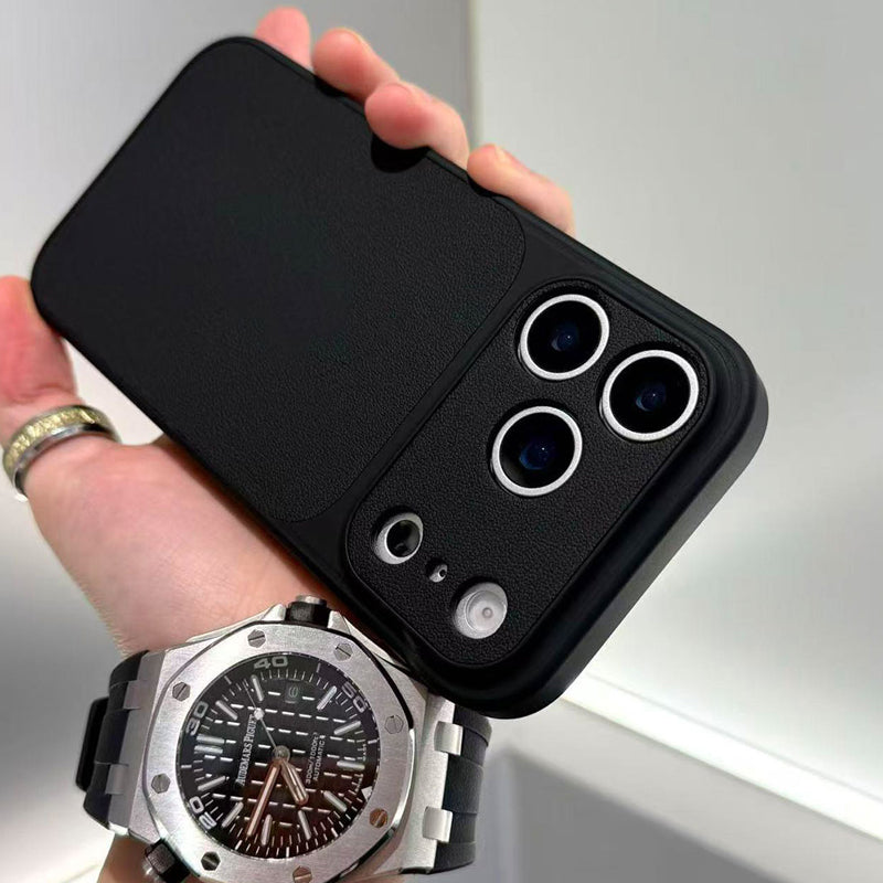 Premium Leather-Textured Shockproof Phone Case