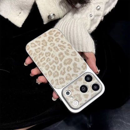 Frosted Leopard Print Shockproof Phone Case