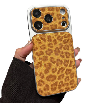 Frosted Leopard Print Shockproof Phone Case