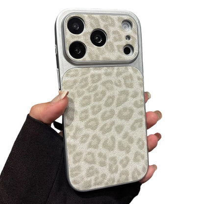 Frosted Leopard Print Shockproof Phone Case