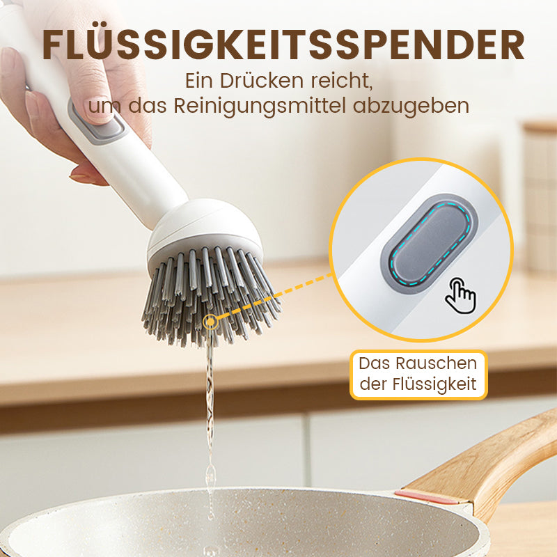 🍳 50% OFF! 🧽 Rotating Cleaning Brush with Long Handle – Thorough, Back-Friendly & For Pots/Dishes 💦