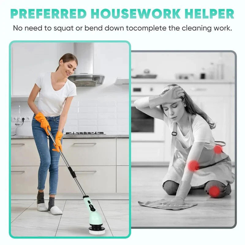 ⏳🔥LIMITED-TIME 50% OFF! ⏰Multifunctional Electric Brush – Goodbye Stubborn Stains 🧼