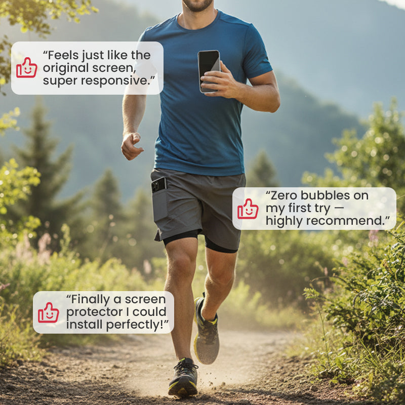 Dust-Removal Tempered Glass Screen Protector Kit