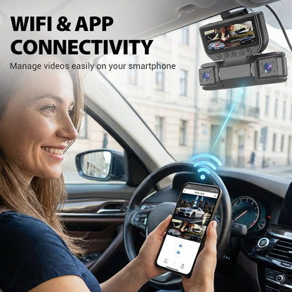4-Channel Dash Cam with WiFi & Night Vision