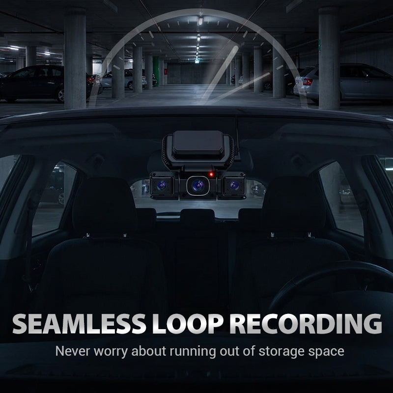 4-Channel Dash Cam with WiFi & Night Vision