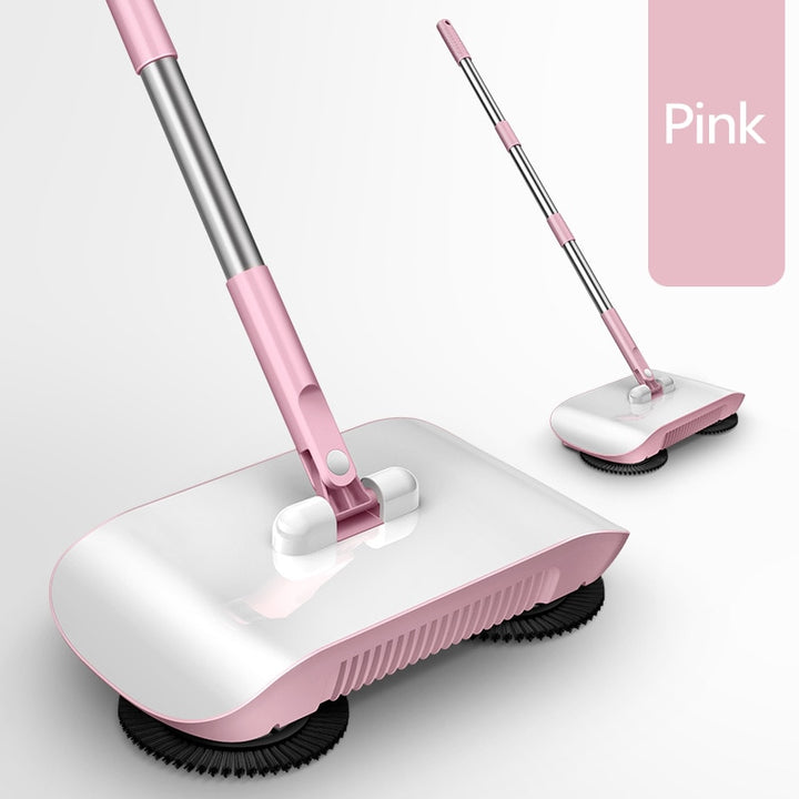 🧹LIMITED TIME 50% OFF! Manual Hands-Free Sweeper Broom, 3-in-1 Sweep Suction Mop Cleaner with Strong Suction Streak-Free Floor Cleaning for Pet Hair Dust Debris