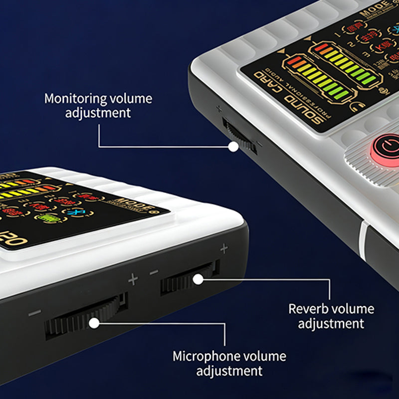 🎙️50% OFF NOW! Portable Handheld Live Sound Card with Voice Changer – J50 Audio Mixer, Multiple Sound Effects & Bluetooth for Streaming, Podcast & Karaoke