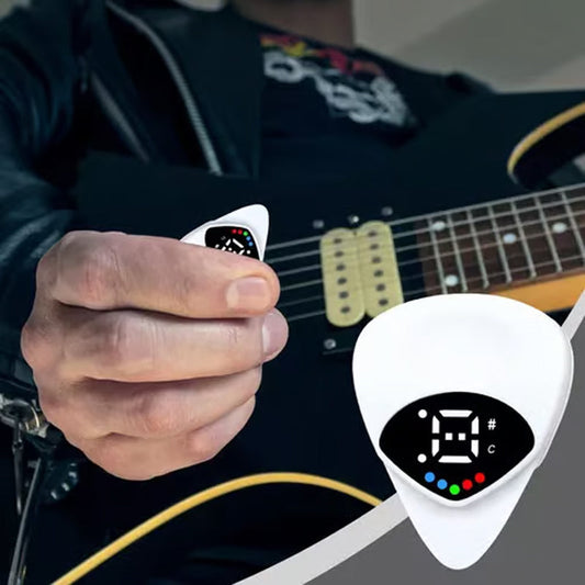 Portable 2-in-1 Guitar Pick & Tuner