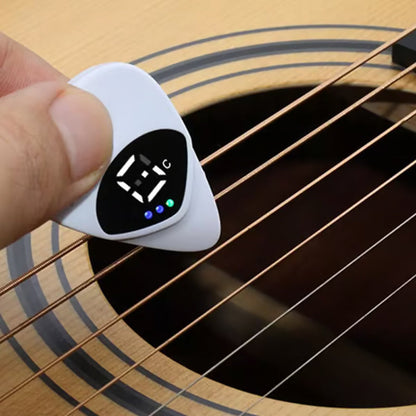 Portable 2-in-1 Guitar Pick & Tuner