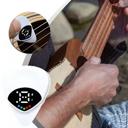 Portable 2-in-1 Guitar Pick & Tuner