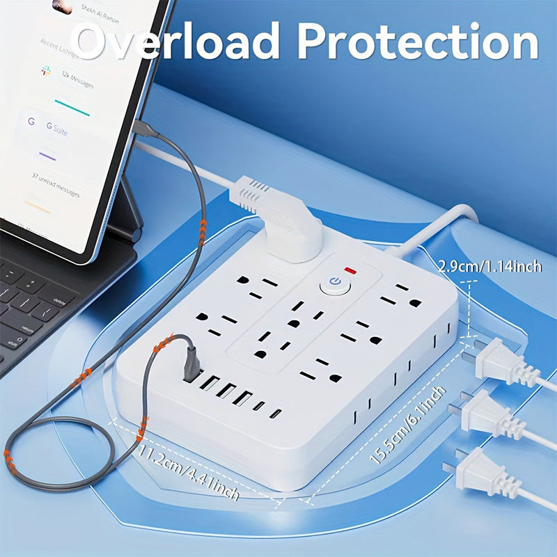 20-in-1 Power Strip with Overload Protection