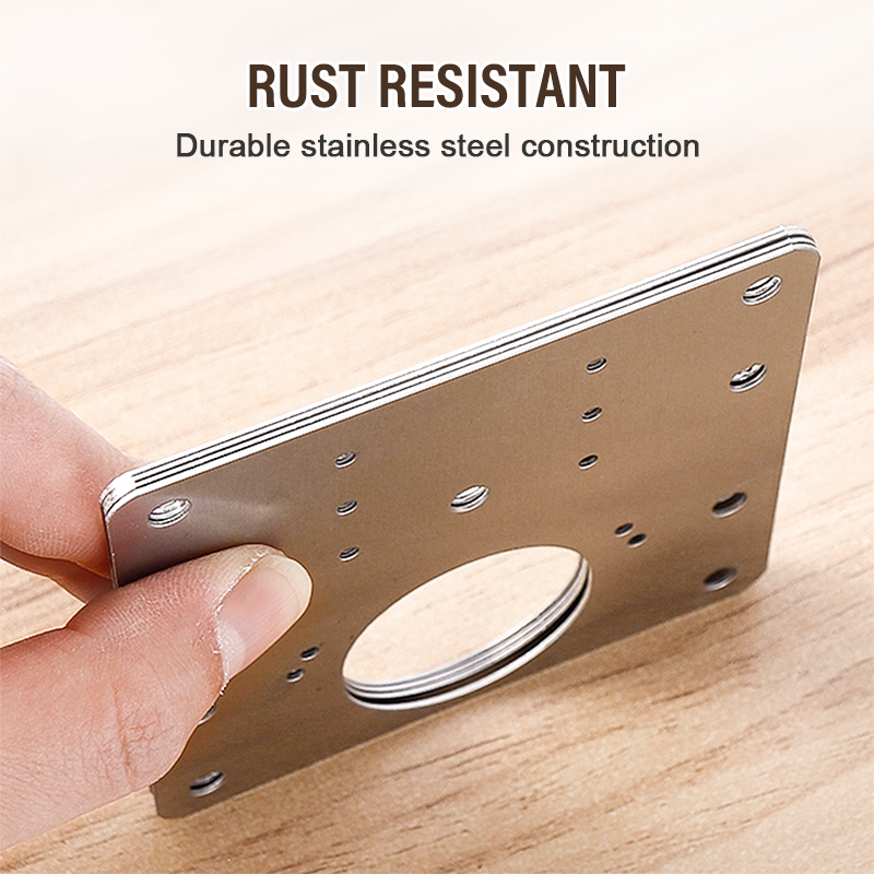🚪 50% OFF NOW! 🔧 Hinge Repair Plate – Fix Loose Cabinet Doors Fast, No Replacement – Stainless Steel & Dual-Sided 🛠️