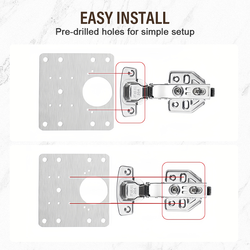🚪 50% OFF NOW! 🔧 Hinge Repair Plate – Fix Loose Cabinet Doors Fast, No Replacement – Stainless Steel & Dual-Sided 🛠️