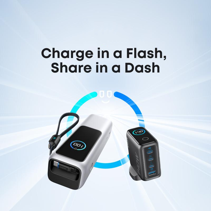 ⚡Laptop Power Bank, 20,000mAh Portable Charger with Triple 100W USB-C Ports for Multi-Device Charging