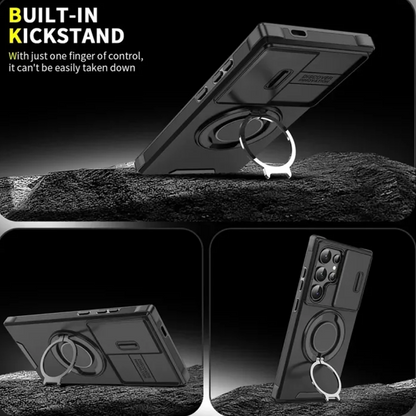 Camera Protection Magnetic Stand Phone Case for Samsung