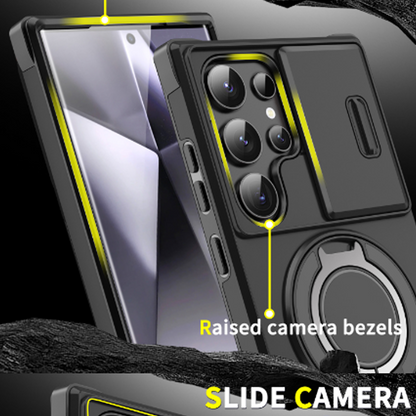 Camera Protection Magnetic Stand Phone Case for Samsung