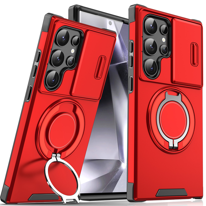 Camera Protection Magnetic Stand Phone Case for Samsung