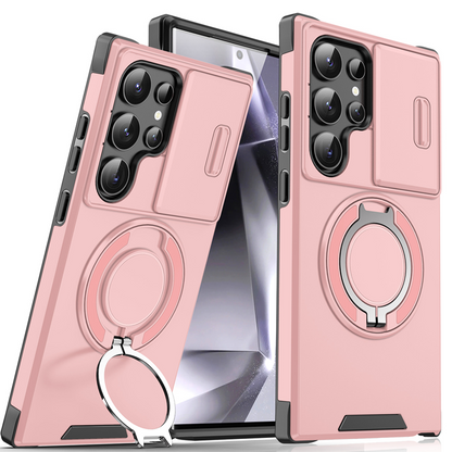 Camera Protection Magnetic Stand Phone Case for Samsung