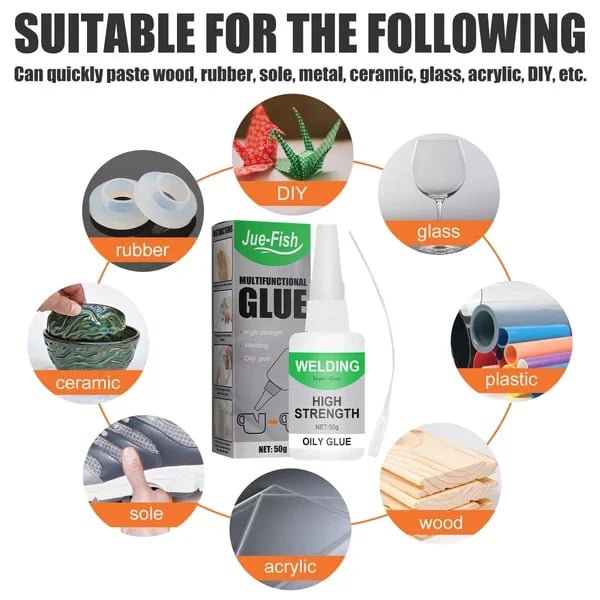 🔥HOT SALE  50%OFF🌪️ HEAT & WATER RESISTANT! WELDING GLUE FOR EVERY NEED! 🌪️